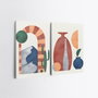 Wallity Cuadros Decorativos de Lienzo Multicolor (2 Piezas) 50 x 70 cm